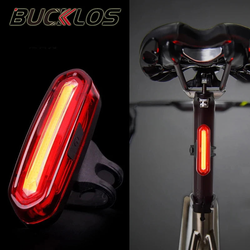 Bike Taillight COB  Bicycle Rear Light With 6 Modes USB Rechargeable Mtb LED Warning Tail Lamp Cycling Accessories