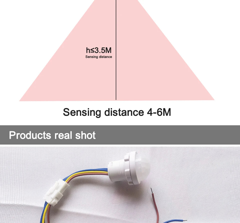 10/8/5/3/1PCS Motion Sensor 110V 220V Smart Switch Pir Infrared Motion Sensor Smart Home Human Body Automatic Sensor Night Lamp