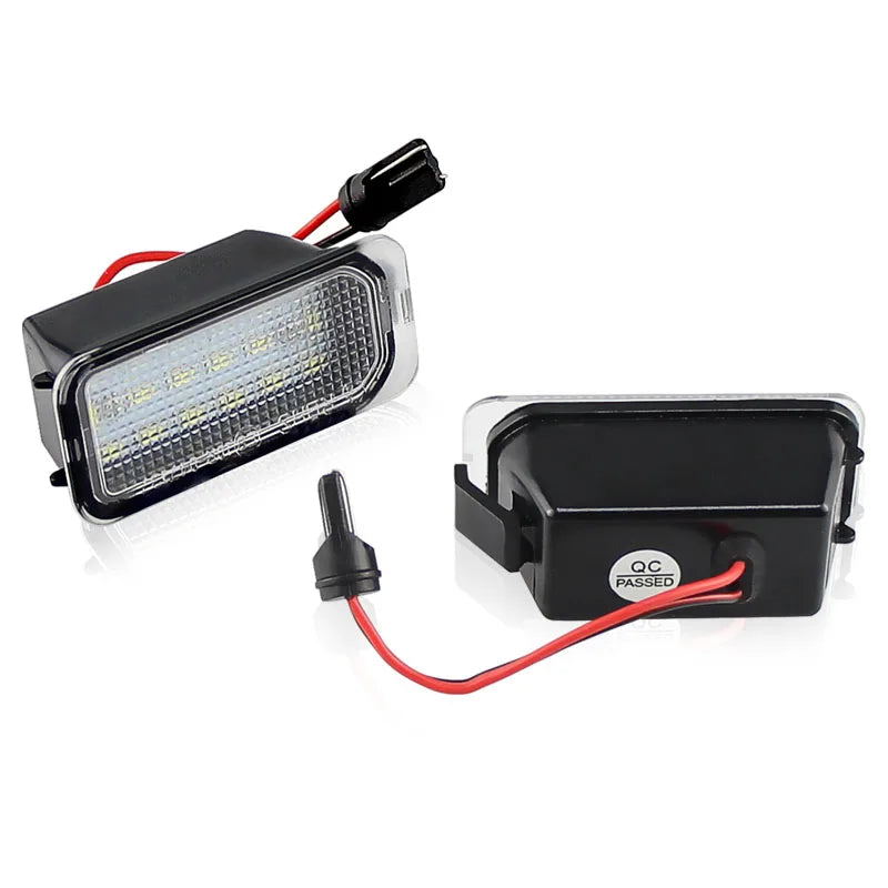 2Pcs LED License Number Plate Light Lamps For Ford Escape Ranger Kuga 1 2 C-MAX Focus 2 3 Ecosport Edge Fiesta 6 7 Mondeo 4 5