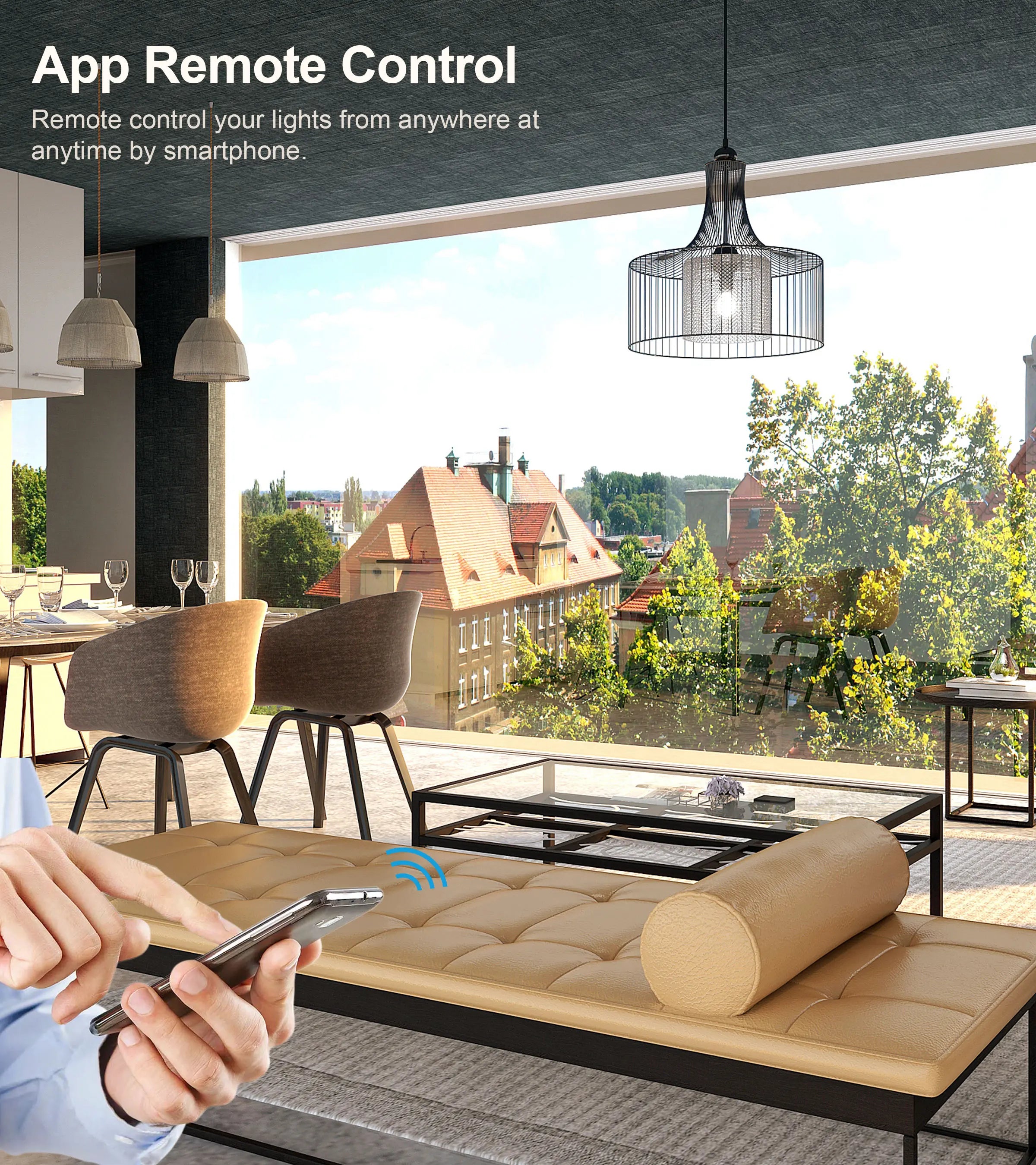 Tuya Wifi Smart Switch Module Supports 2 Way Control, App Remote Control DIY Light Breaker 100-240V Work with Alexa Google Home
