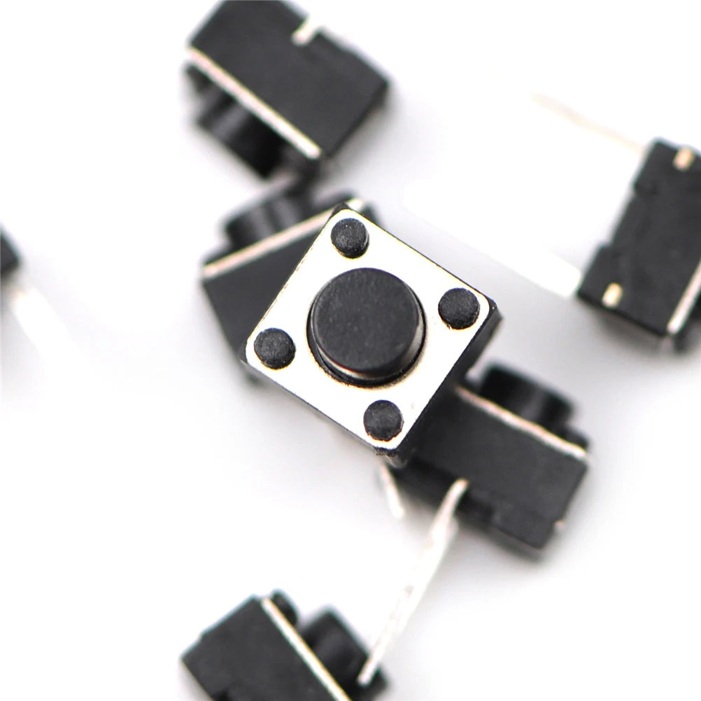 20pcs Push Button Switches 2 Pins Tactile Switch For DIY Parts 6*6*5mm Wholesale