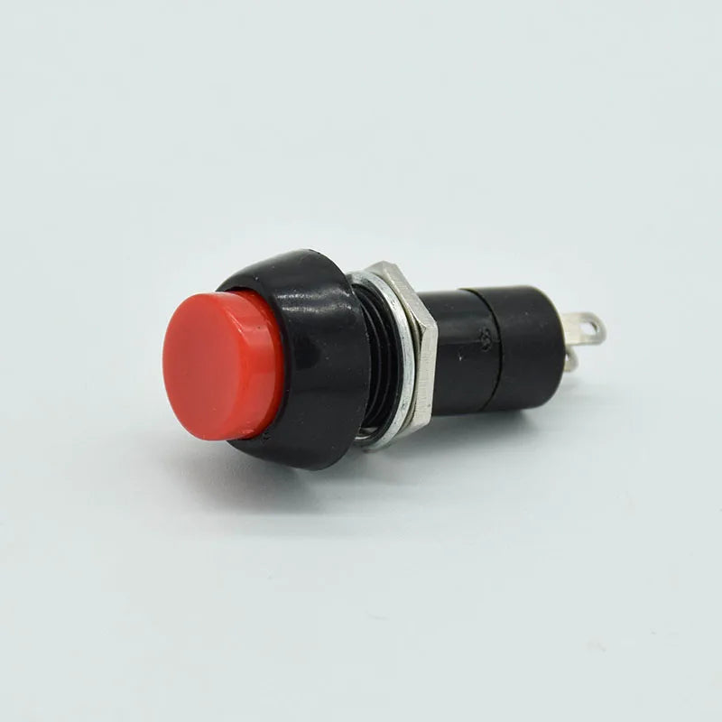 6pcs/lot 12mm 3A 150V PBS-11A PBS-11B 2PIN Plastic Push Button Switch Self-locking / Momentary  Switchs