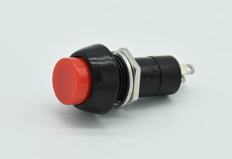 6pcs/lot 12mm 3A 150V PBS-11A PBS-11B 2PIN Plastic Push Button Switch Self-locking / Momentary  Switchs