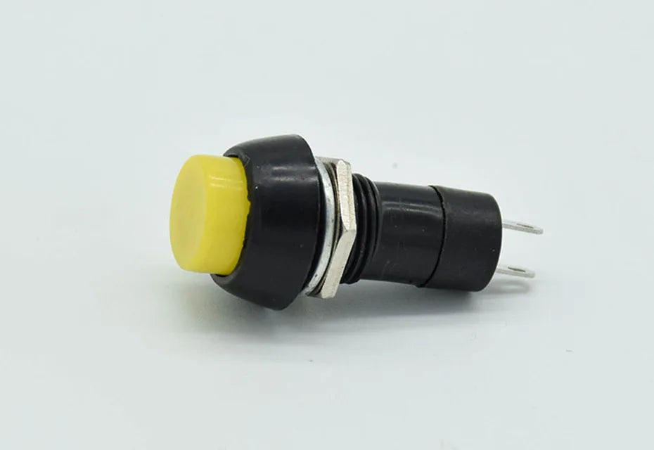 6pcs/lot 12mm 3A 150V PBS-11A PBS-11B 2PIN Plastic Push Button Switch Self-locking / Momentary  Switchs
