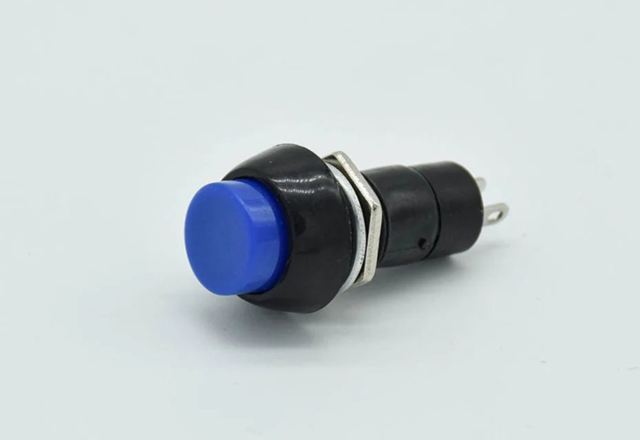 6pcs/lot 12mm 3A 150V PBS-11A PBS-11B 2PIN Plastic Push Button Switch Self-locking / Momentary  Switchs