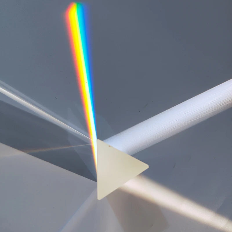 30*30*60 Triangular Prism Rainbow Prisma Crystal Glass Photographic Prisme Color Prisms Physics Children's Light Experiment