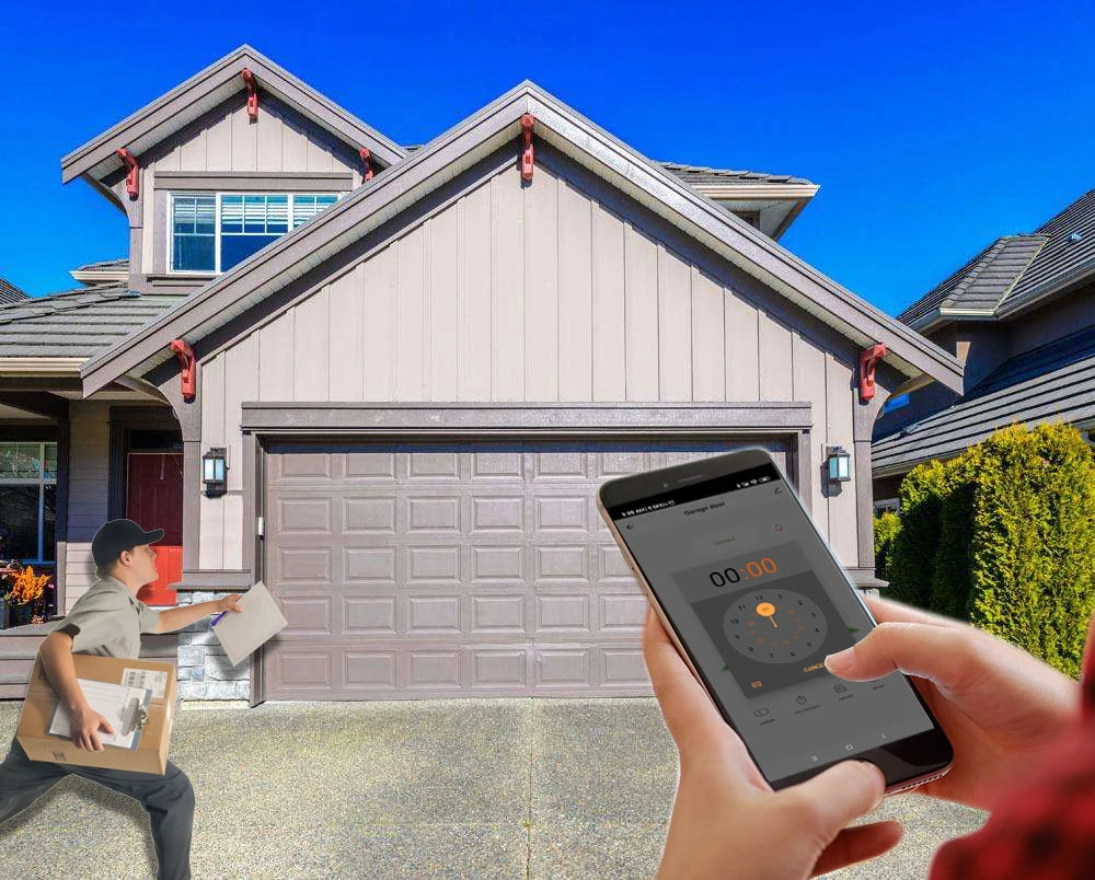 Smart Garage Door Opener Controller, EU plug, Work with Alexa, Echo, Google Home, SmartLife, Tuya App Control, No Hub Required