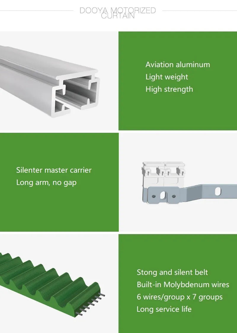 Electric Motorized CurtainTrack, Smart Home Rails