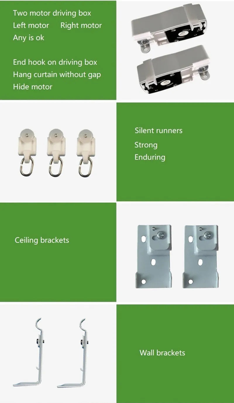 Electric Motorized CurtainTrack, Smart Home Rails