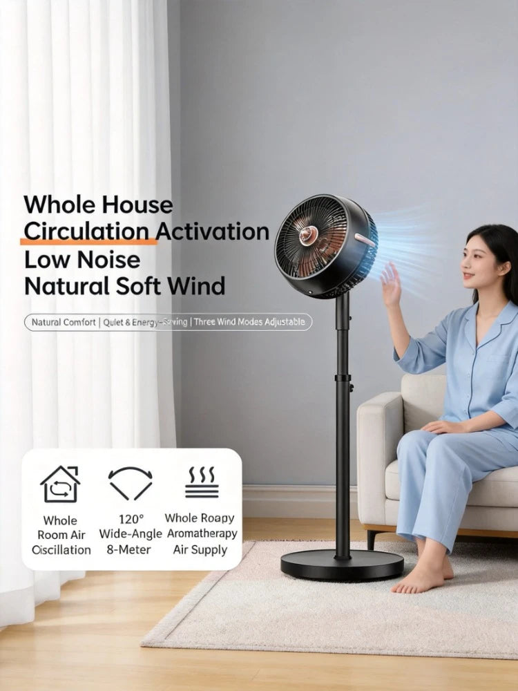Smart Remote Control Air Circulation Fan High Wind Silent Floor Desktop Fan For Home Dormitory
