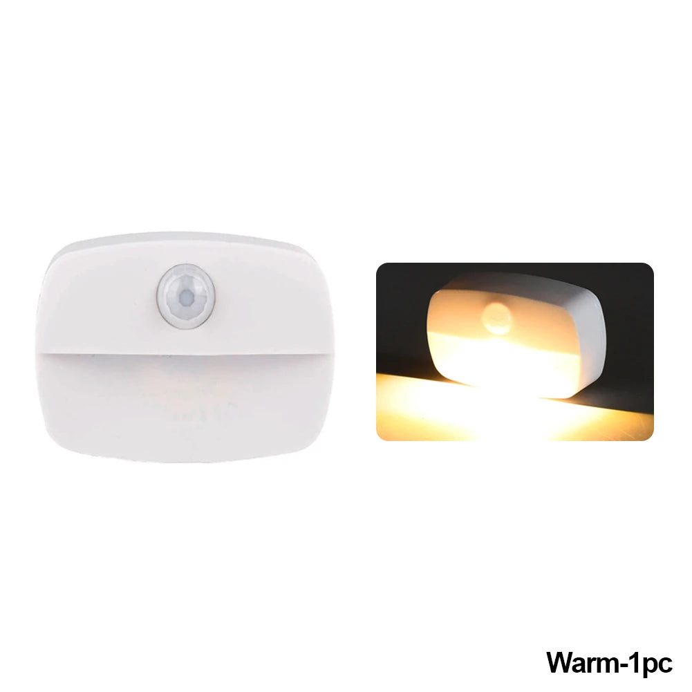 Motion Sensor LED Night Light Auto ON/OFF Wireless Under Cabinet Lamp For Kitchen Bedroom Cupboard Closet Stairs Lighting