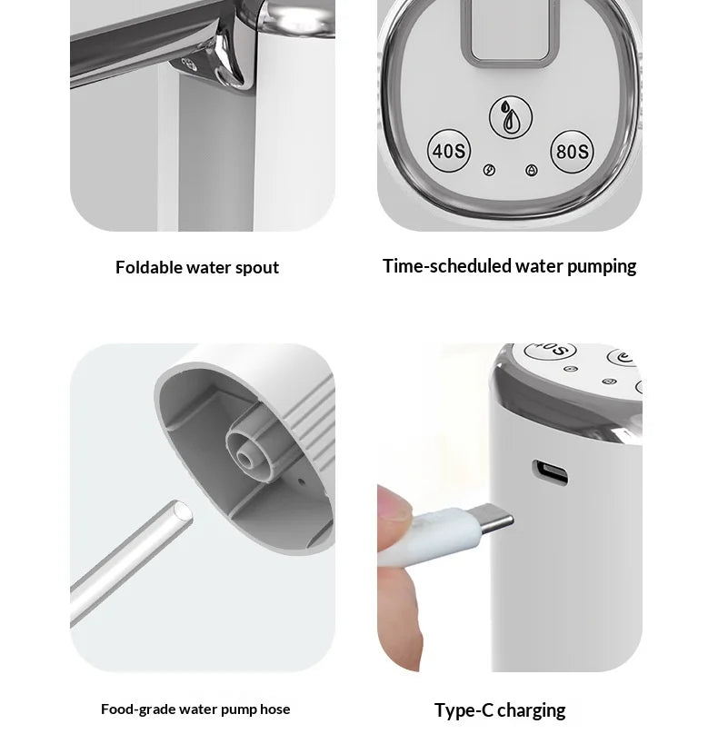 Electric Folding Water Pump Bucket Automatic Water Dispenser Small Portable Outlet For Home Kitchen Drinking Bottle