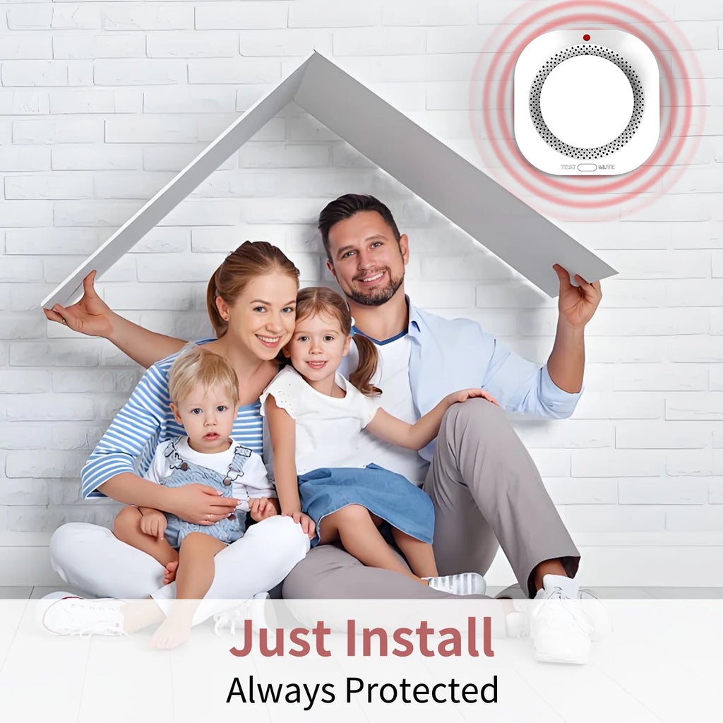 DC 3V Smoke Detector For Hotel Office School Hospital Security Protection Self-check Function Independent Smoke Alarm