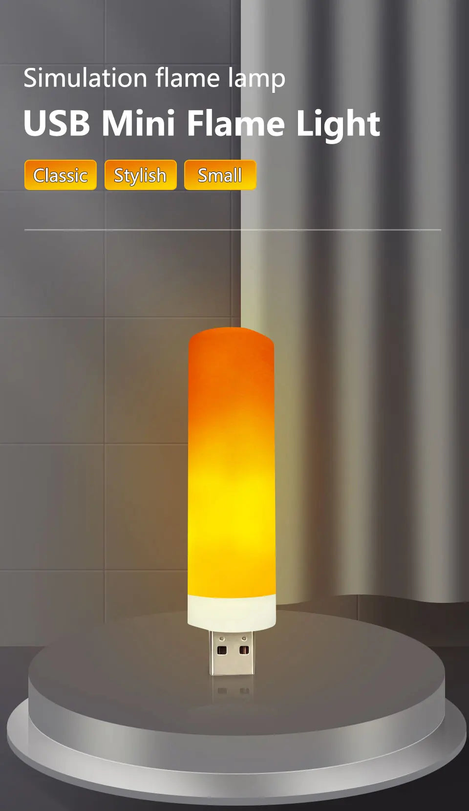 USB LED Simulated Flame Bulbs Night Light USB Lamp Atmosphere Light Candle Lights Night Lamp Camping Flame Light Effect Bulb