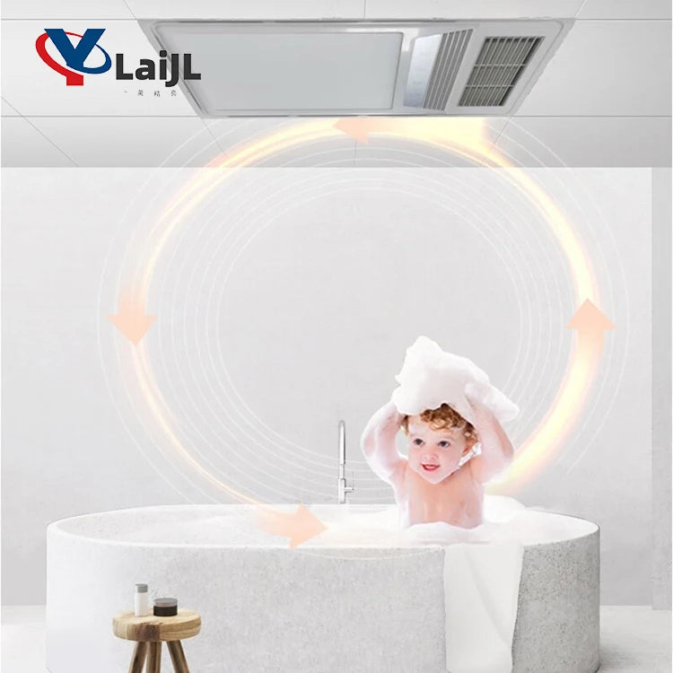 300*600mm Smart Bathroom Heater  Air Conditioning Smart Thermostatic Ceiling Light Mobile App Bathroom Heater 2400W 2600W