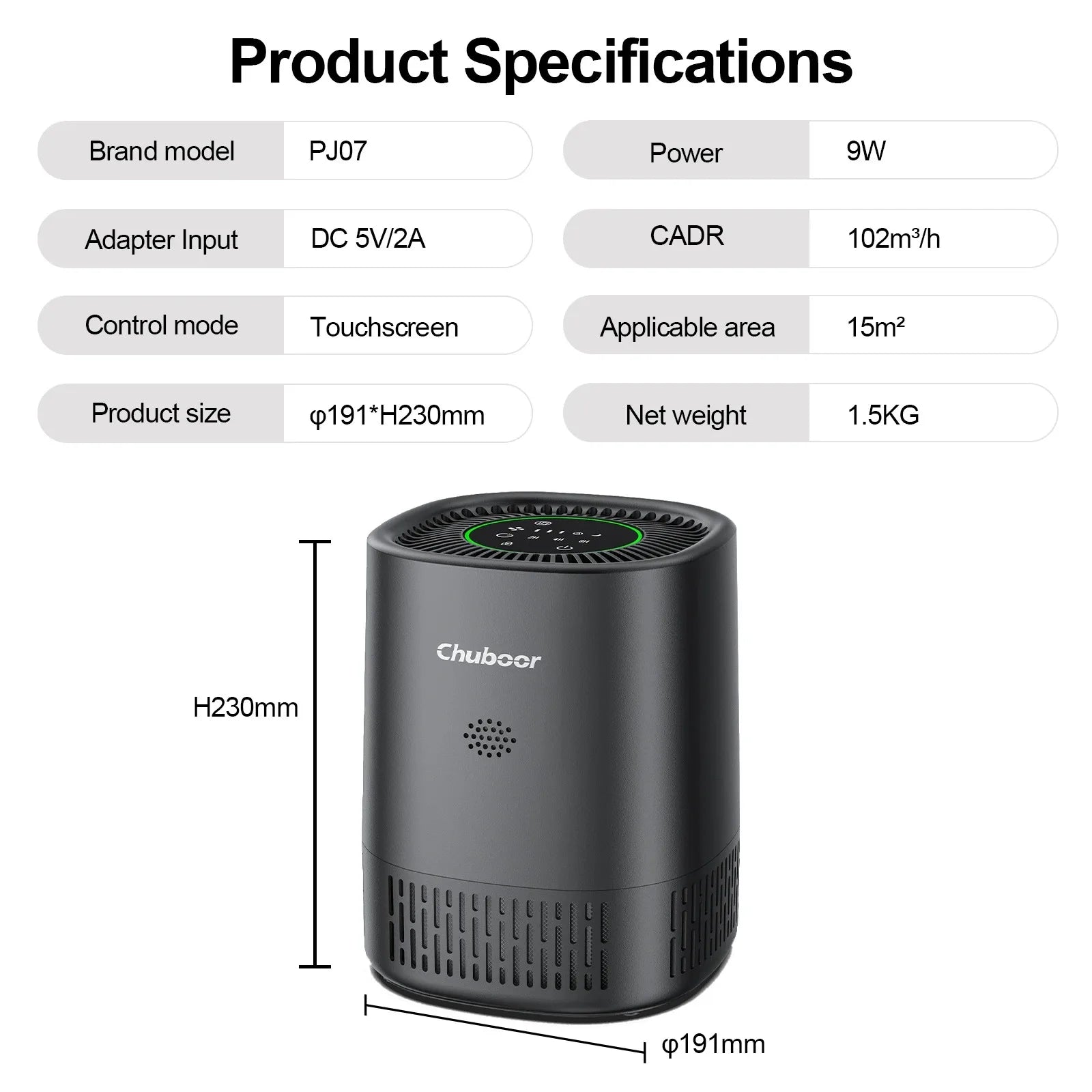 Mi Smart WiFi Pet Air Purifier for Bedroom ,Filter Cleaner H13 True HEPA Filter Smoke Allergies Pet Dander Odor Dust, Office