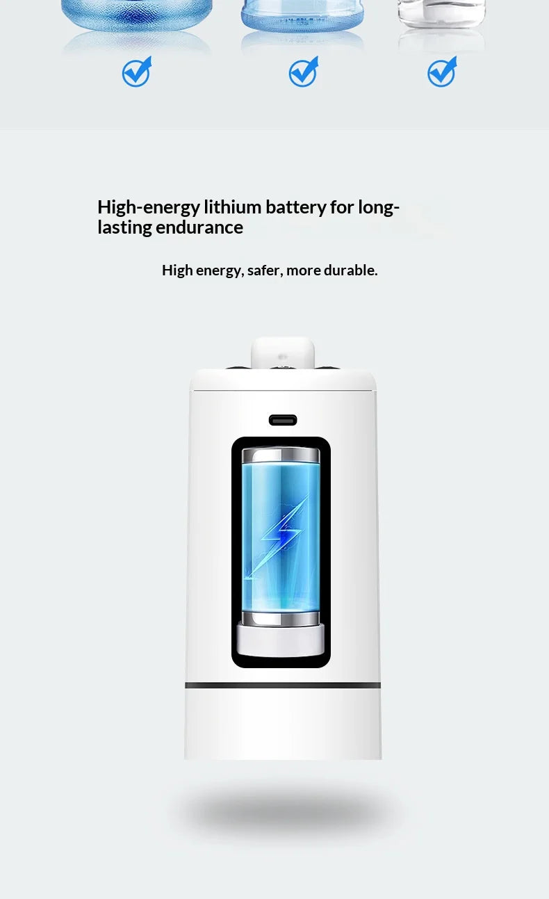 Electric Folding Water Pump Bucket Automatic Water Dispenser Small Portable Outlet For Home Kitchen Drinking Bottle