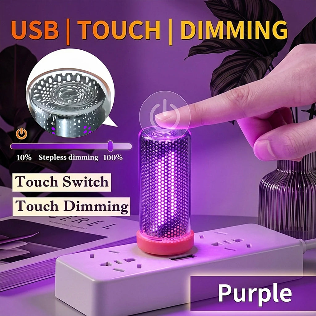 Retro USB Led Filament Night Light Yellow Warm Bulb Touch Dimmable Lighting RGB ambient light For Home Decor Emergency Lighting