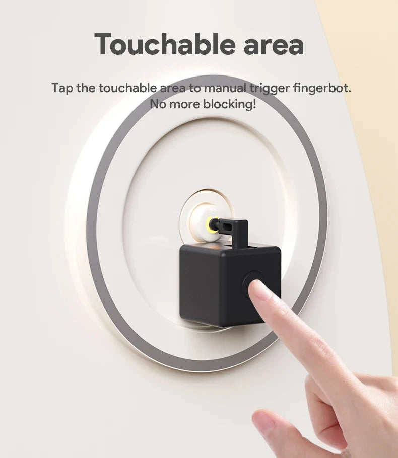 Tuya Zigbee Bluetooth Smart Touch Fingerbot Plus USB Rechargeable Switch Button Pusher Arm Fingerbot Via Alice Alexa Google Home