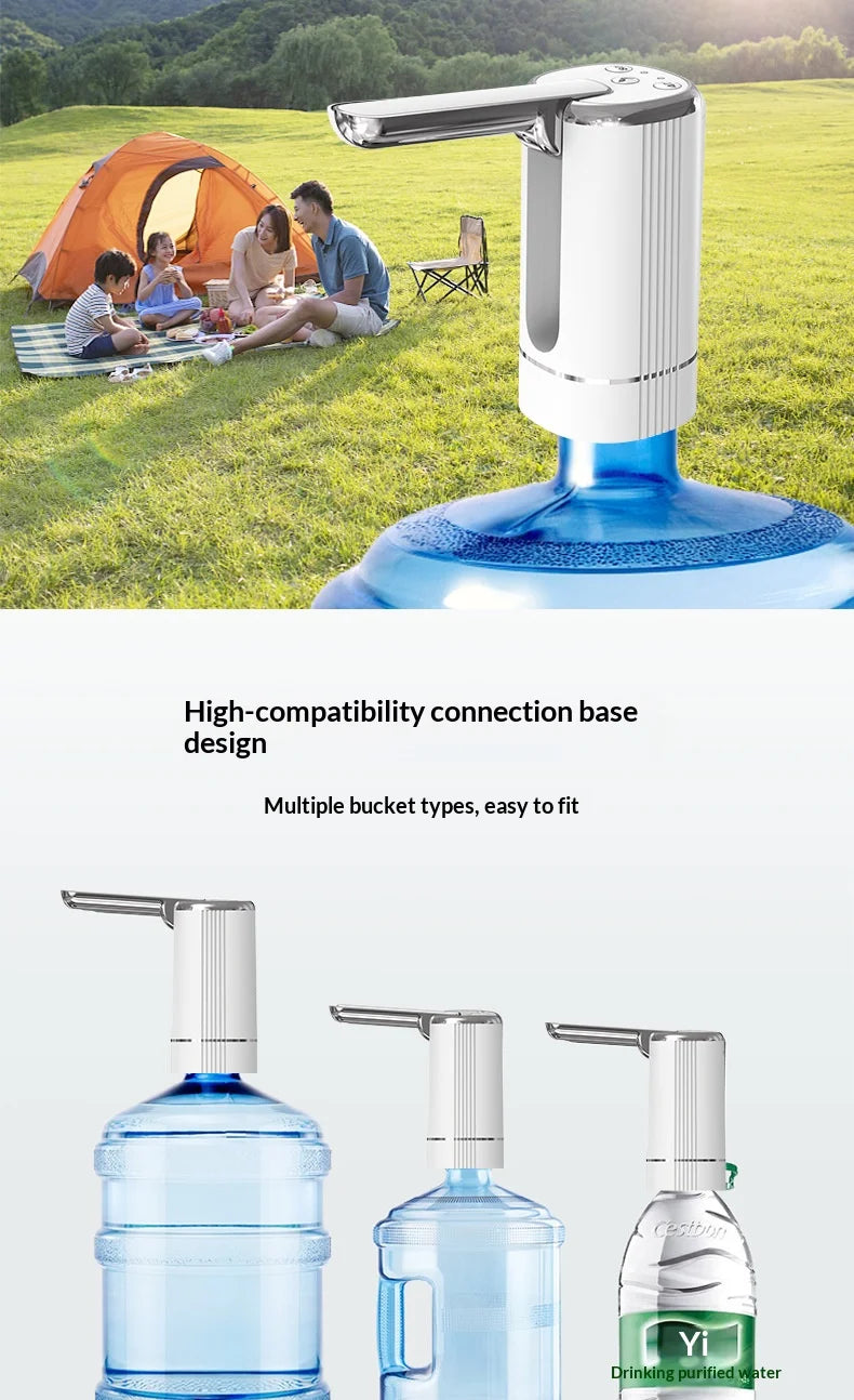 Electric Folding Water Pump Bucket Automatic Water Dispenser Small Portable Outlet For Home Kitchen Drinking Bottle