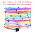 12V Tuya Smart Life App Control RGBIC COB LED Strip Light DIY Addressable WS2811 IC Flexible Tape Ambinet Light for Alexa Google