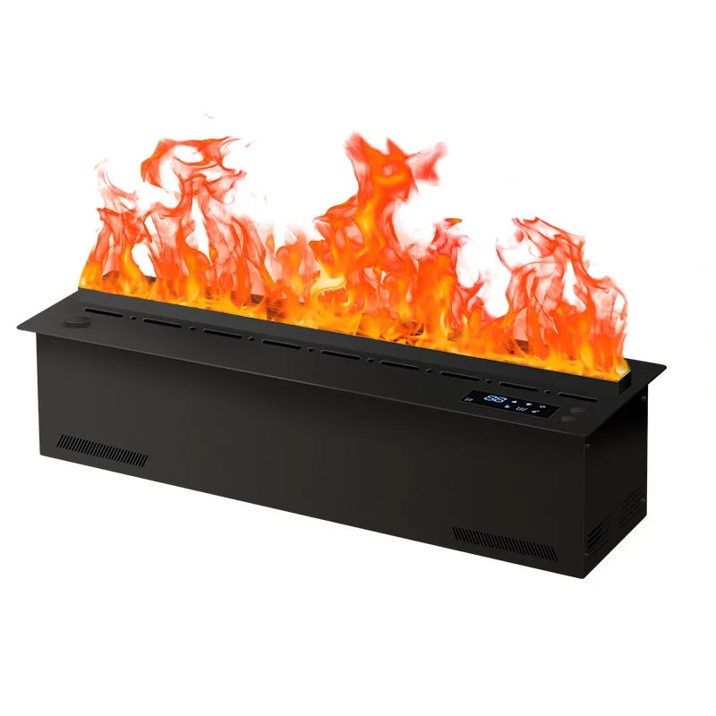Smart Home 3D Fireplace Water Steam Humidifier LED Decorative Flame TV Wall Sound Of Firewood Cracking Vapour Electric Fireplace