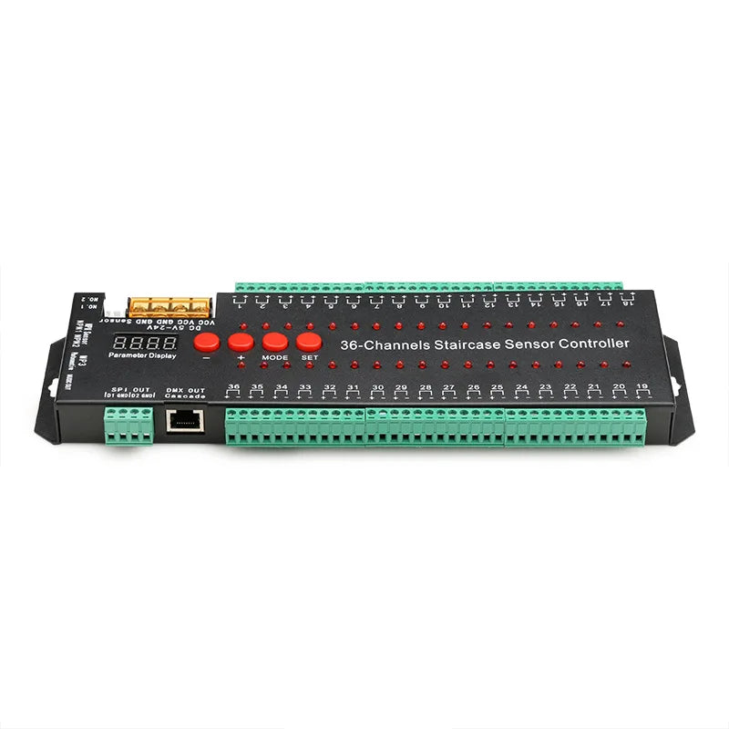Smart home led controller for staircase Automatic Pir Sensor Stair Controller with CE certificate Support 36 step lights