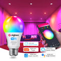 18W Zigbee 3.0 LED Light bulbs Tuya WiFi RGB+WW+CW E27 LED Lamp 110V 220V for Home works with Smart Life Alexa Google Assistant