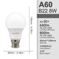 2Pack No Flicker LED Bulb Lamp B22 AC 220V 110V No Flicker 3W 8W 9W 12W 18W 24W Warm Lighting for Home Derection Lamparas Leds