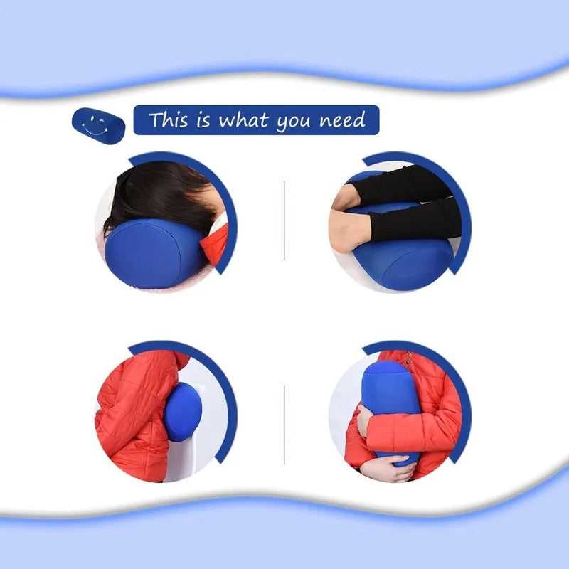 Sleep Neck Support Comfortable Home Seat Pillow Mini Microbead Back Cushion Roll Throw Pillow Travel Home