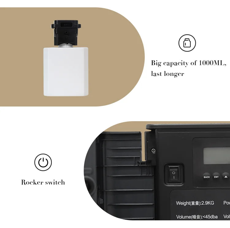 Smart Scent Air Machine For Home Hotel Spa HVAC Aroma Diffuser Cover Up to 4000m³ Black 1000ML Fragrance Diffuser WIFI Bluetooth
