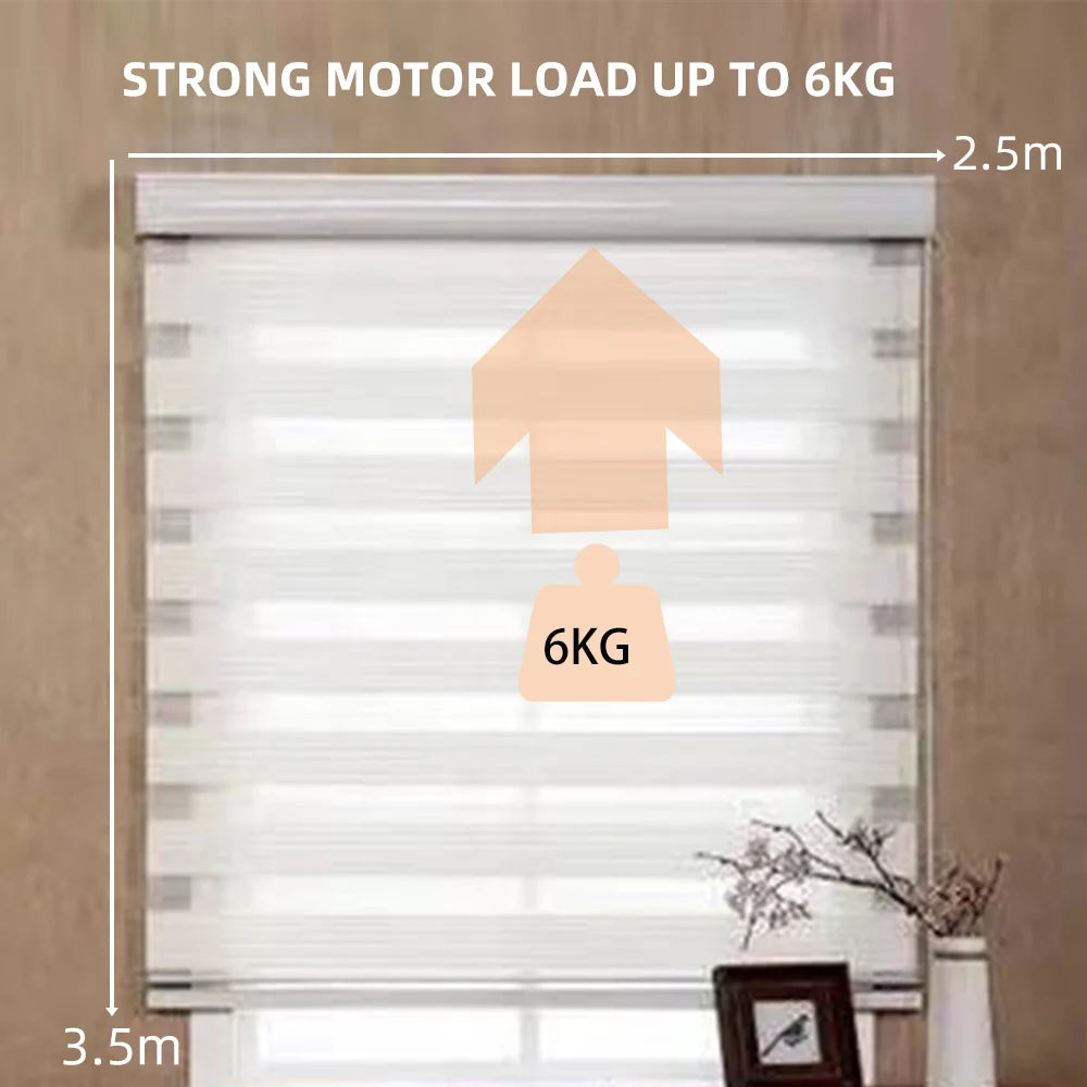 LifeLibero Tuya Zigbee Battery Window Blinds Smart Curtains Motor Roller Blind Automatic Wire Free Tubular Blind For37 38mm Tube