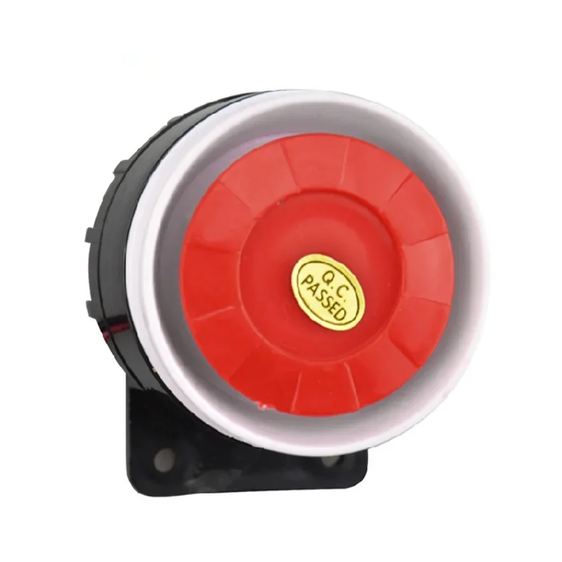 DC 12V Wired Mini Horn Siren Home Security Sound Alarm System 105dB Anti-theft Alarm Horn Wired Durable Alarm For Home Security