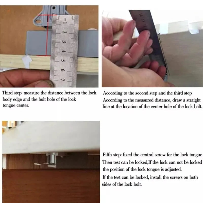 Smart Invisible Lock RFID Card Key Digital Lock for Furniture Cabinet Wardrobe - Hidden Installation No Drilling Required