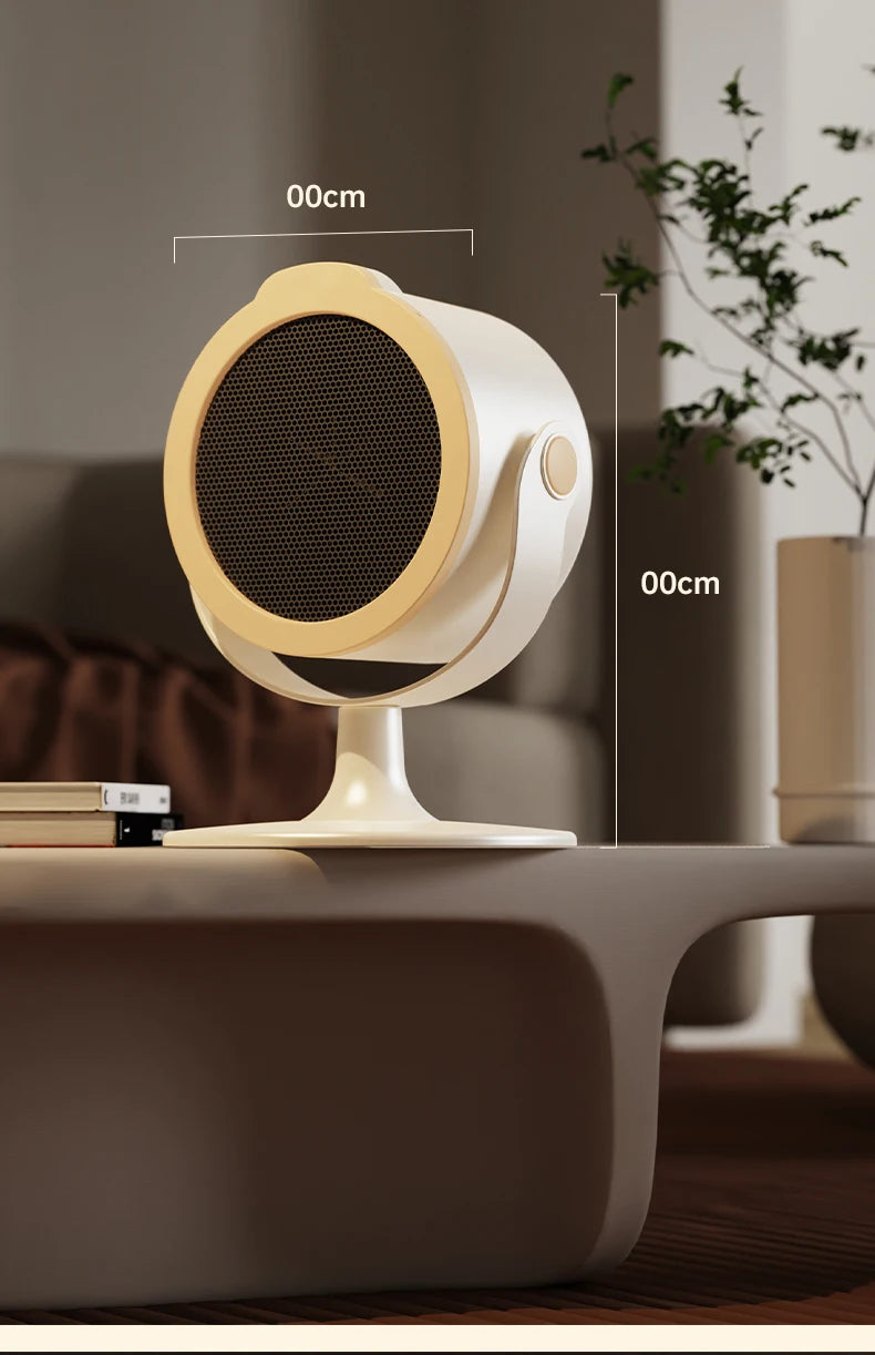 500W Electric Heater Quick Heating Compact 90° Adjustable Angle Portable Desktop Heater Silent Energy Efficient For Home Office