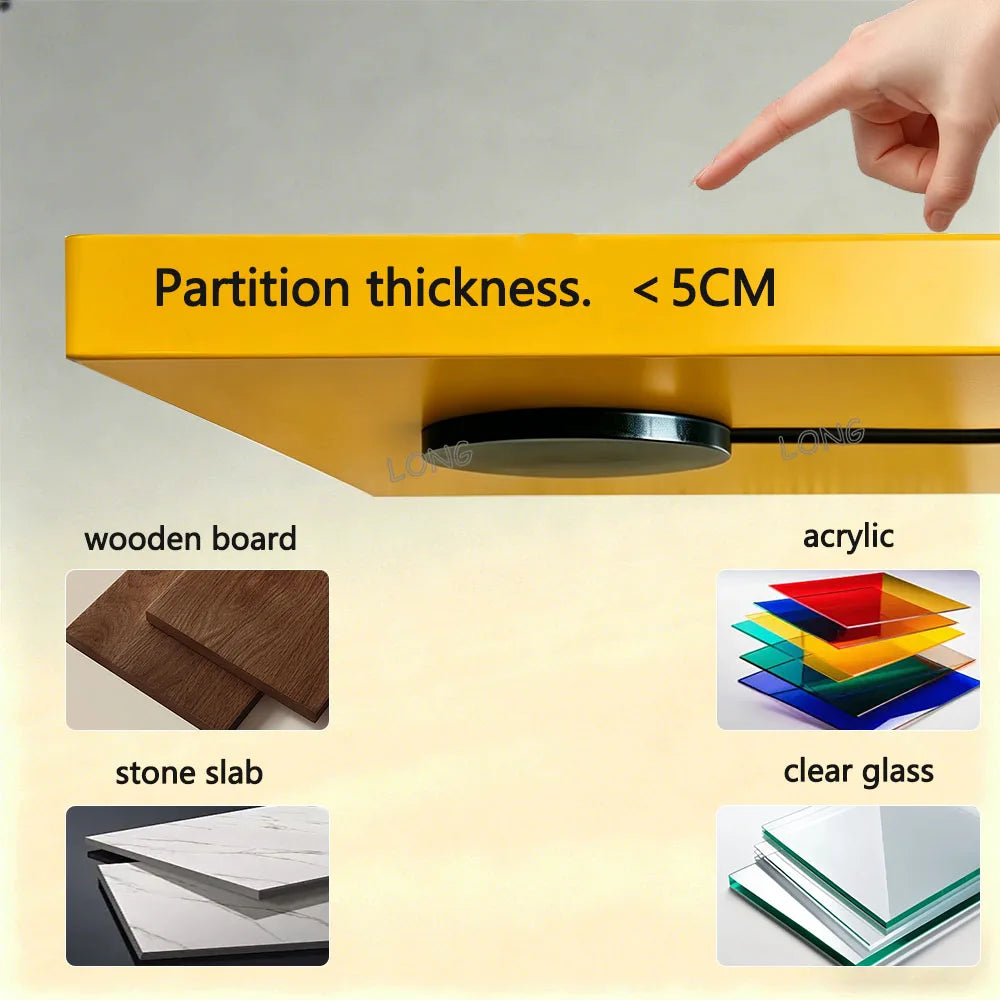 Touch Switch Sensor AC220V LED Cabinet Closet No-Drilling Penetrating Wood Panel Hidden Touch Sensor For Wardrobe Cupboard