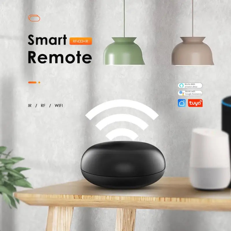 HIMOJO Universal WiFi IR RF Bluetooth Smart Home Appliances Remote Controller for Tuya Smart Life App Alexa Voice Control AC TV