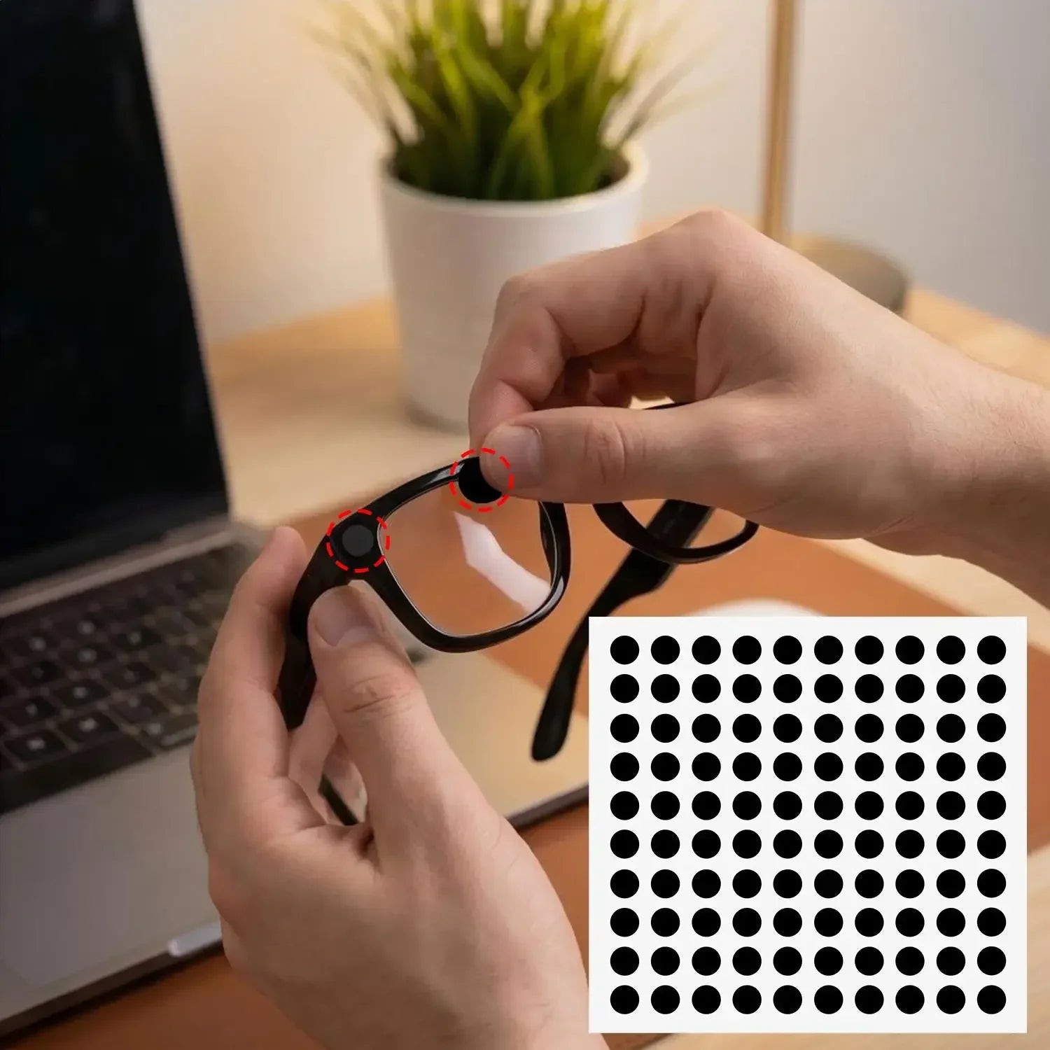 DIY Privacy Sticker LED Light Blocking Stickers For Ray-Ban Meta Wayfarer/Skyler/Headliner/Oakley Gen1&2 Eyeglass Camera Cover