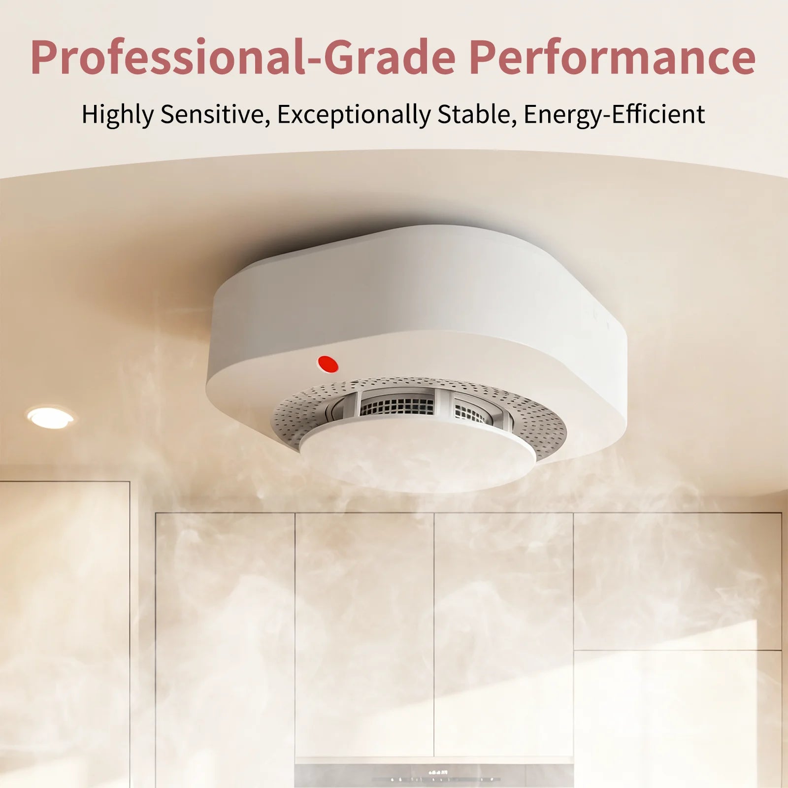 DC 3V Smoke Detector For Hotel Office School Hospital Security Protection Self-check Function Independent Smoke Alarm