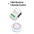 433Mhz Wireless Smart Light Switch 110V 220V 10A Mini Relay Receiver Wall Panel Remote Control Switch for Fan Lamp Humidifier
