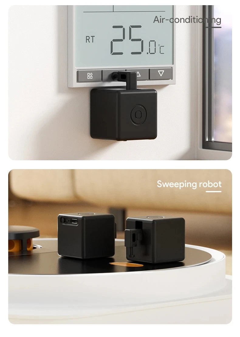 Tuya Zigbee Bluetooth Smart Touch Fingerbot Plus USB Rechargeable Switch Button Pusher Arm Fingerbot Via Alice Alexa Google Home
