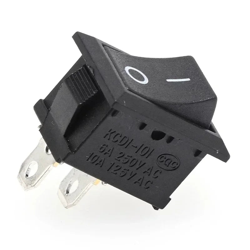 5/20/100Pcs KCD1 Boat-shape Switch 2Pin Power Switch ON-OFF Snap-in Rocker Switch KCD Switches kcd1 10*15mm/15*21mm