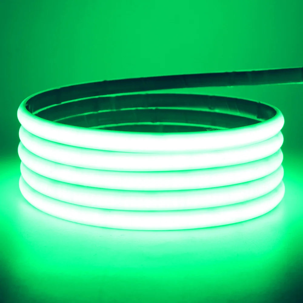 IP68 Waterproof COB LED Neon Strip Light 5m 10m 15m 20m 0.5m 12V 24V 320LED Flexible Tape Silicone Tube Lamp Liner Lighting RA90