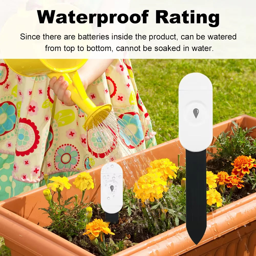 Tuya ZigBee Soil Moisture Tester Humidity Meter Farm Lawn Plants Flower Soil Monitor Sensor Hygrometer Convenient Gardening Tool