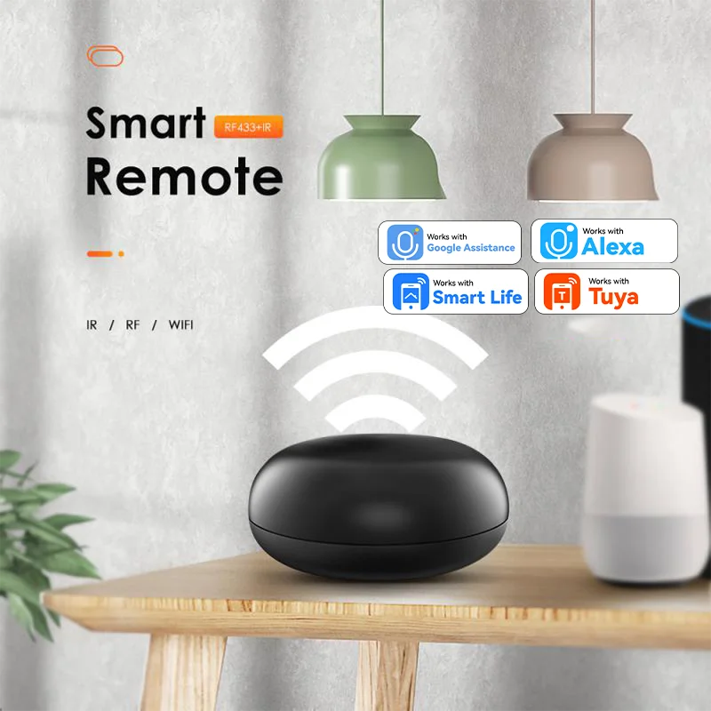 HIMOJO Universal WiFi IR RF Bluetooth Smart Home Appliances Remote Controller for Tuya Smart Life App Alexa Voice Control AC TV