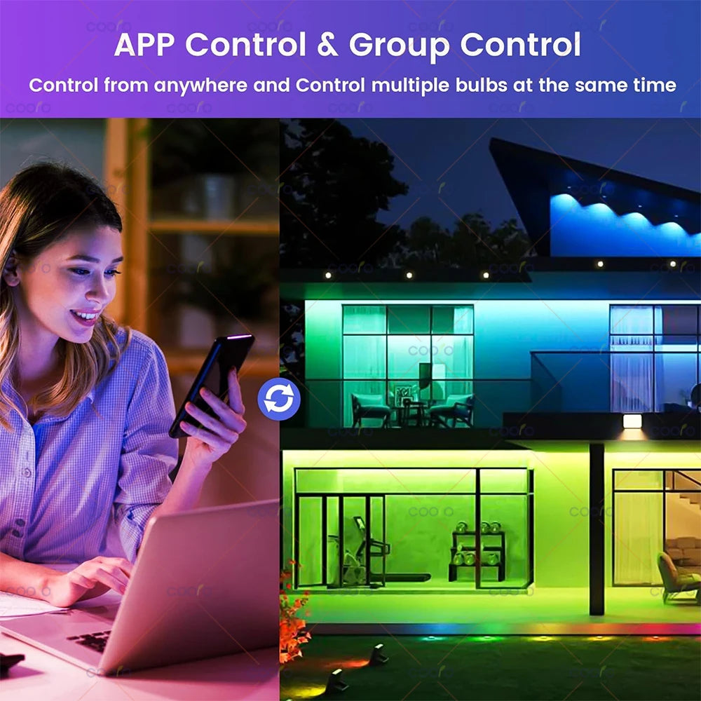 Tuya Wifi/Zigbee/Bluetooth Smart Led Light Bulb Alexa Led Lamp E27 RGB CW WW Smart Lamps For Alexa Google Assistant Smart Life