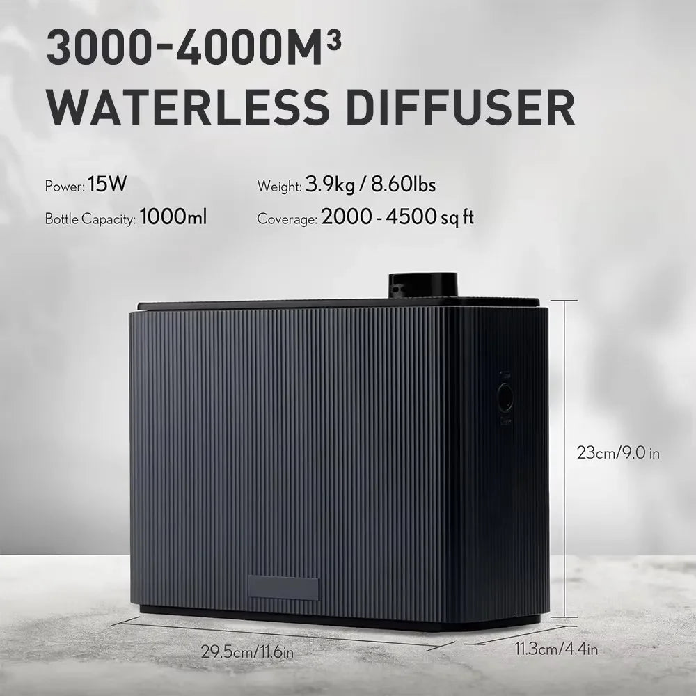 Smart Scent Air Machine For Home Hotel Spa HVAC Aroma Diffuser Cover Up to 4000m³ Black 1000ML Fragrance Diffuser WIFI Bluetooth