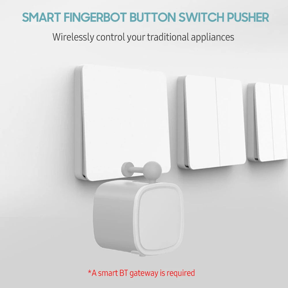 Tuya Bluetooth Finger Robot Switch Button Pusher and Tuya Bluetooth Gateway for Choosing