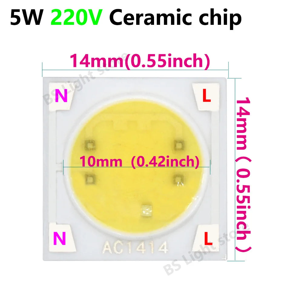 LED Chip COB 50W LED Bulb High Power LED 220V 10W 20W 30W 5W Light Bulbs Lamp 220V LED Matrix for Outdoor Floodlight Spotlight