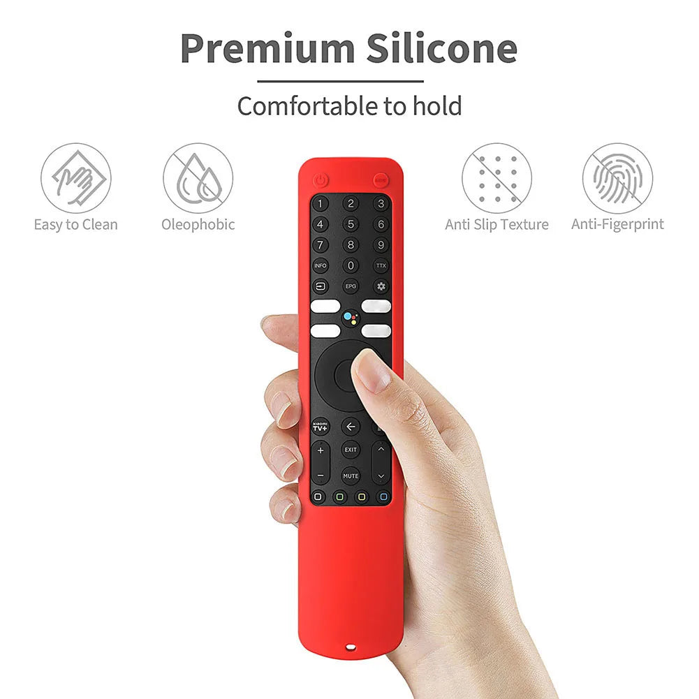 Silicone Case for Xiaomi Ultra HD 4K QLED TV Q2 50" 55" 65" Protective Cover Anti-Drop Protective Sleeve with Anti-lost Lanyard